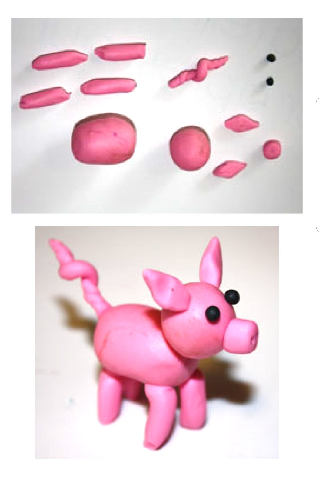 Tutoriel : Modeler un cochon en pate à modeler Patarev - Idées conseils et  tuto Activité manuelle enfant